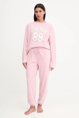 Pyžamo Dkny dámske, ružová farba, YI80066