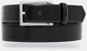 Kožený opasok Karl Lagerfeld čierna farba, A4W33132