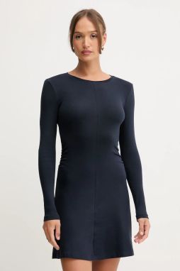 Šaty Pepe Jeans tmavomodrá farba, mini, áčkový strih, PL9537718