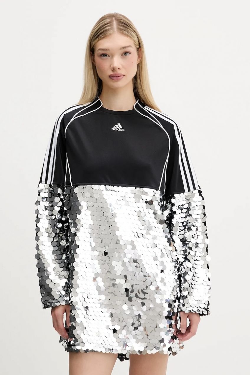 Šaty adidas Originals Essentials čierna farba, mini, oversize, KE9798