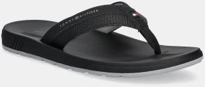 Šľapky Tommy Hilfiger MOLDED HILFIGER BEACH SANDAL pánske, čierna farba, FM0FM05361