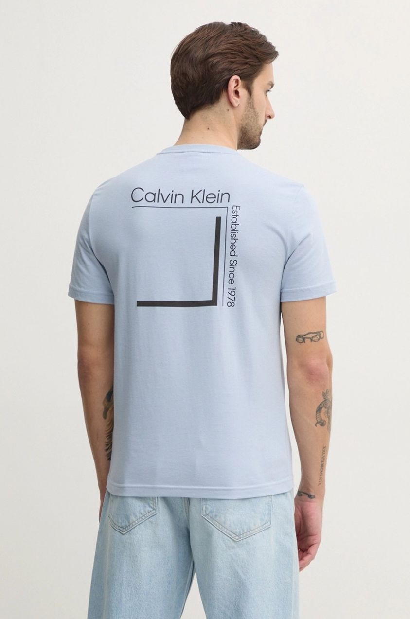 Bavlnené tričko Calvin Klein pánske, s potlačou, K10K114152