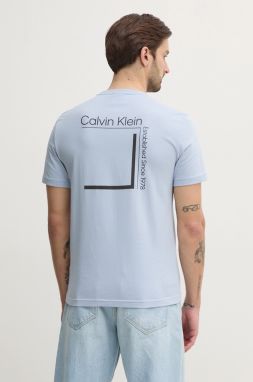 Bavlnené tričko Calvin Klein pánske, s potlačou, K10K114152