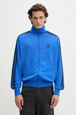 Mikina adidas Originals Firebird modrá farba, s nášivkou, JY1345