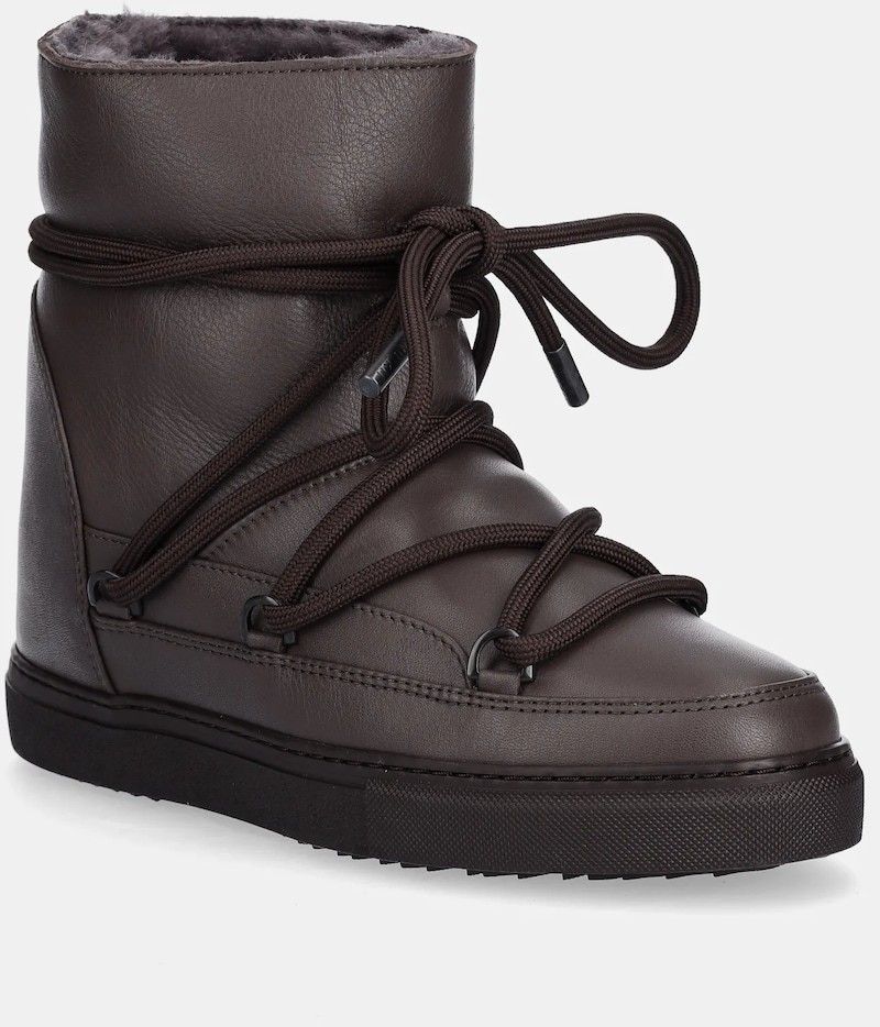 Kožené snehule Inuikii Full Leather Wedge hnedá farba, 1001.004.0091.152