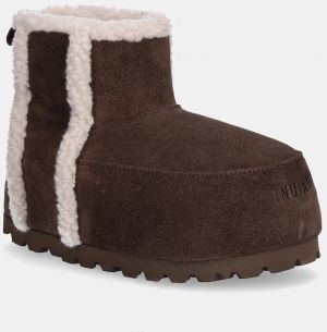 Semišové snehule Inuikii Chunky Boot hnedá farba, 1002.005.0021.150
