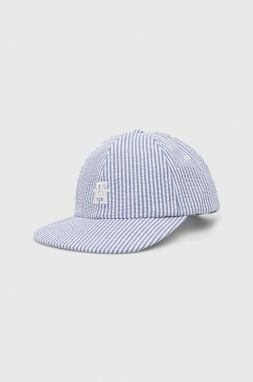 Šiltovka Tommy Hilfiger biela farba, vzorovaná