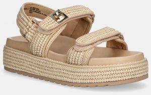 Sandále Steve Madden Bigmona dámske, béžová farba, na platforme, SM11003034