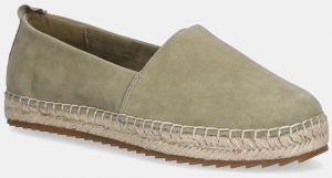 Nubukové espadrilky Marc O'Polo GEM 6B zelená farba, 50315613801305