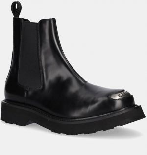 Kožené topánky chelsea Kenzo Smile Lace Up Boots čierna farba, FF65BT112L52.99