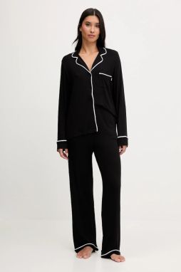 Pyžamo Dkny dámske, čierna farba, YI90092