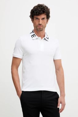 Polo tričko Lacoste pánske, biela farba, jednofarebné, PH9538