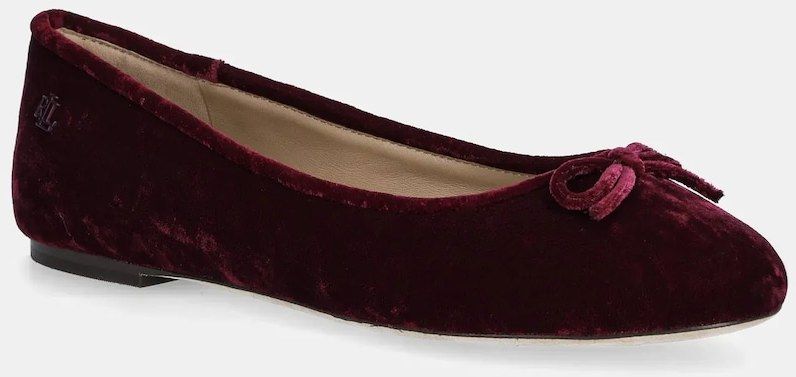 Baleríny Lauren Ralph Lauren Jayna IIi červená farba, 802977875004