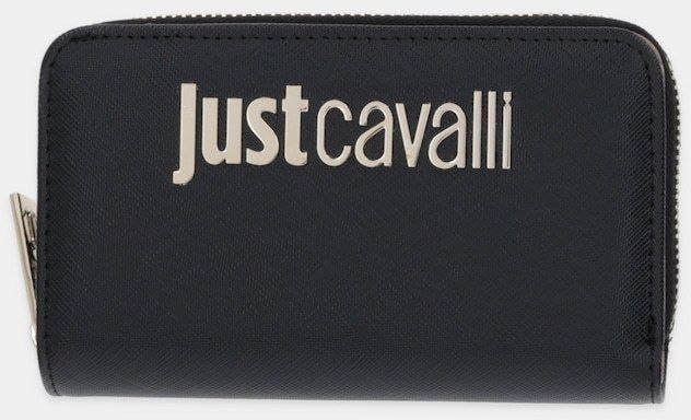Peňaženka Just Cavalli dámska, čierna farba, 79RA5PB4 ZS766