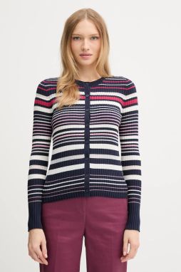 Kardigán United Colors of Benetton tmavomodrá farba, ľahký, 1E3RE502D