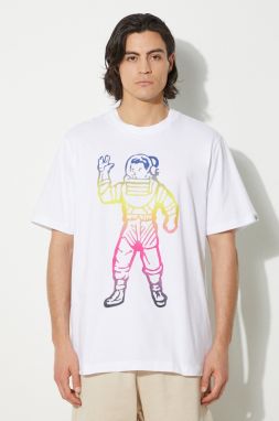 Bavlnené tričko Billionaire Boys Club Standing Astro pánske, biela farba, s potlačou, B24244