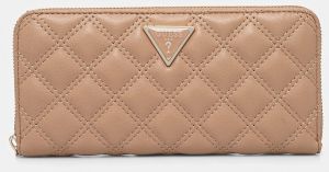 Peňaženka Guess GIULLY dámska, béžová farba, SWQG87 48146