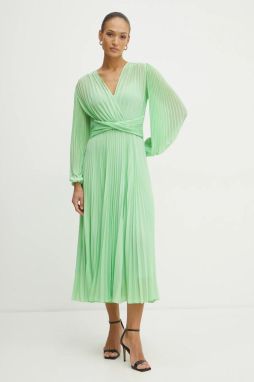 Šaty Twinset zelená farba, maxi, áčkový strih, 251TP2330