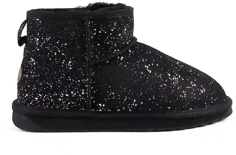 Semišové snehule Emu Australia Stinger Micro Milkyway čierna farba, W13186