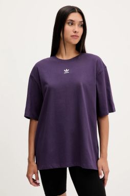Tričko adidas Originals Essentials dámske, fialová farba, JW5079