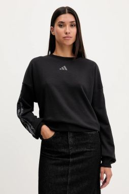 Mikina adidas Animal čierna farba, s nášivkou, JM1835