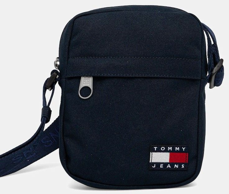 Malá taška Tommy Jeans tmavomodrá farba, AM0AM13710
