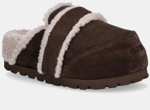 Semišové papuče Inuikii Chunky Loafer hnedá farba, 1011.005.0031.150