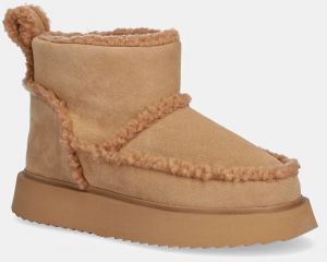 Semišové snehule Inuikii Shearling Micro béžová farba, 1001.026.0011.859