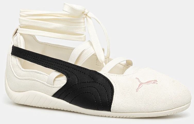 Kožené balerínky Puma Speedcat Ballet SD x ROSÉ béžová farba, 404395