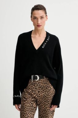 Kašmírový sveter ZADIG&VOLTAIRE čierna farba, KWSW02913