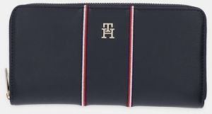 Peňaženka Tommy Hilfiger dámska, tmavomodrá farba, AW0AW18033