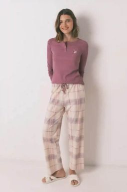 Pyžamo women'secret dámske, fialová farba, 3592417