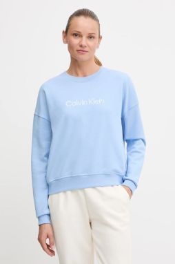 Mikina Calvin Klein Underwear modrá farba, s nášivkou, LV00QS7514