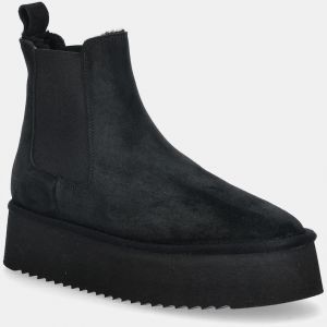 Semišové snehule Copenhagen čierna farba, CPH259 black
