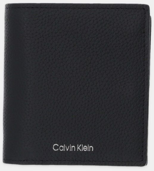 Kožená peňaženka Calvin Klein čierna farba, LV04D1063G