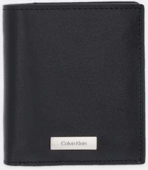 Kožená peňaženka Calvin Klein čierna farba, LV04D1068G