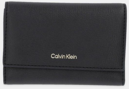 Peňaženka Calvin Klein dámska, čierna farba, LV04F1117G