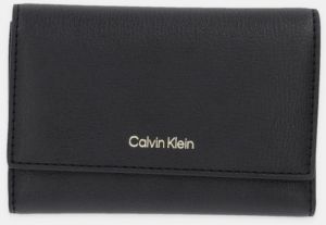 Peňaženka Calvin Klein dámska, čierna farba, LV04F1117G
