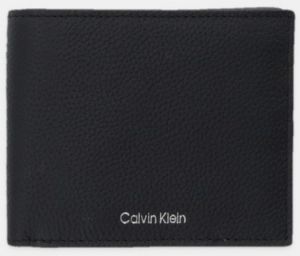 Kožená peňaženka Calvin Klein čierna farba, LV04D1062G