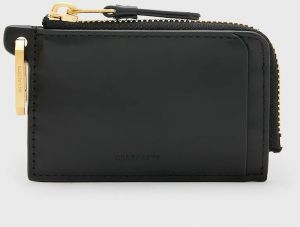 Kožená peňaženka AllSaints REMY čierna farba, W235XA