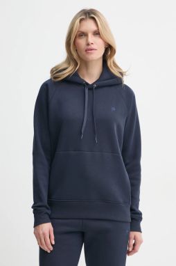 Mikina G-Star dámska, tmavomodrá farba, s kapucňou, jednofarebná, D21255-C235