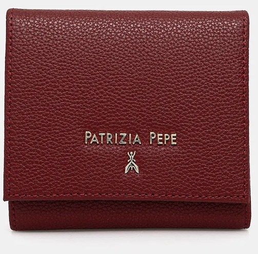 Kožená peňaženka Patrizia Pepe dámsky, bordová farba, 8Q0024 L001