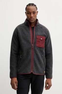 Fleecová mikina Fjallraven Vardag Pile Fleece M šedá farba, jednofarebná, F84158.030.352