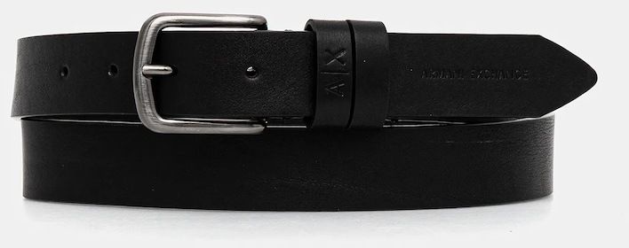 Kožený opasok Armani Exchange čierna farba, XM001744 AF17993