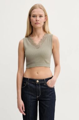 Top Guess RAQUEL dámsky, zelená farba, W5GZ09 Z2ZN0