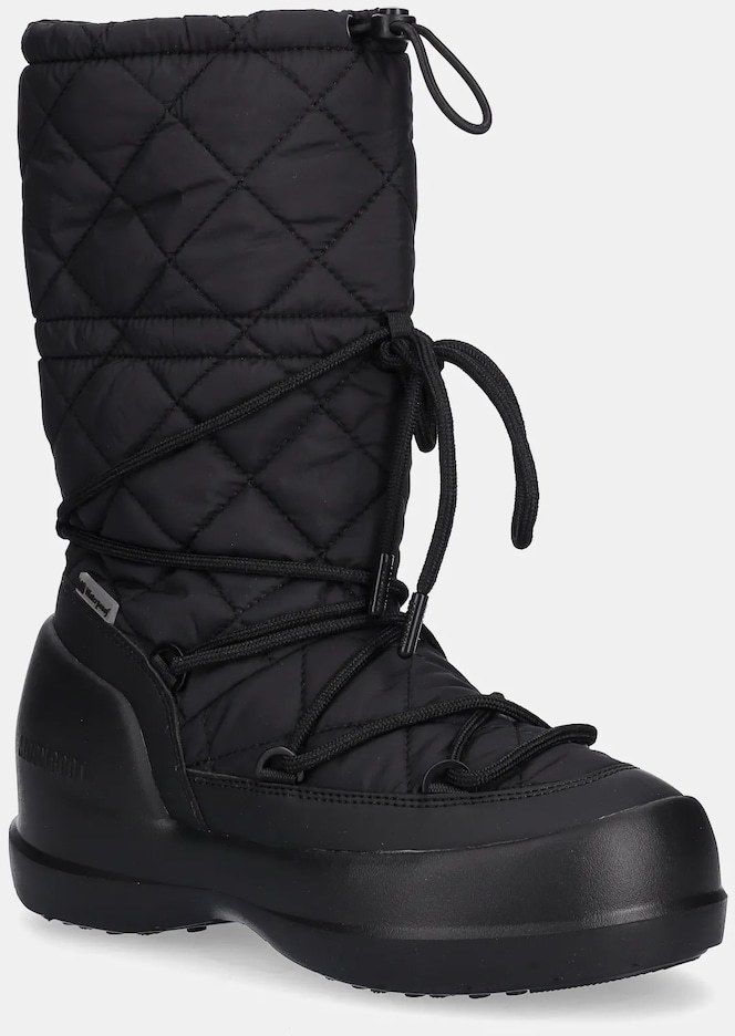 Snehule Moon Boot MB MEZZALUNA QUILTED HIGH BOOT WP čierna farba, 80D2500080 N001