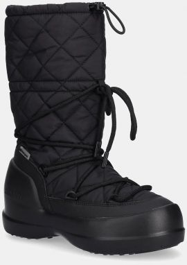 Snehule Moon Boot MB MEZZALUNA QUILTED HIGH BOOT WP čierna farba, 80D2500080 N001