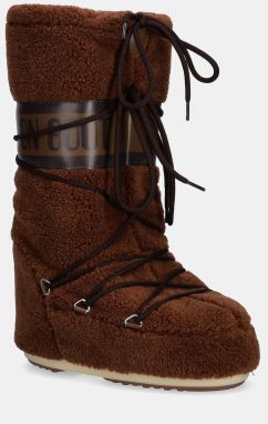 Snehule Moon Boot MB ICON FLEECE hnedá farba, 80D1403080 M004