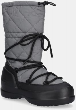 Snehule Moon Boot MB MEZZALUNA QUILTED HIGH BOOT WP šedá farba, 80D2500080 H006