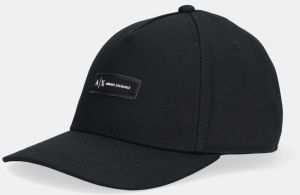 Bavlnená šiltovka Armani Exchange čierna farba, XW001502 AF19099